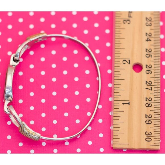 Vintage Mother of Pearl Oval Bangle by Avon 7 1/2 inch - P15 - Picture 3 of 3